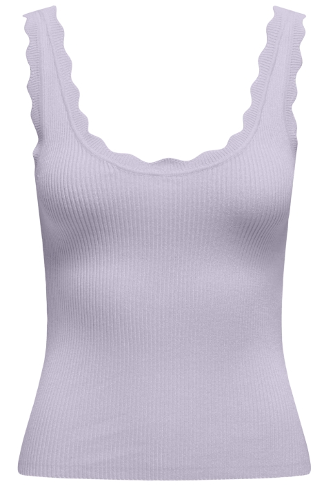 Jacqueline de Yong jdynanna s/l scallop edge top knt n